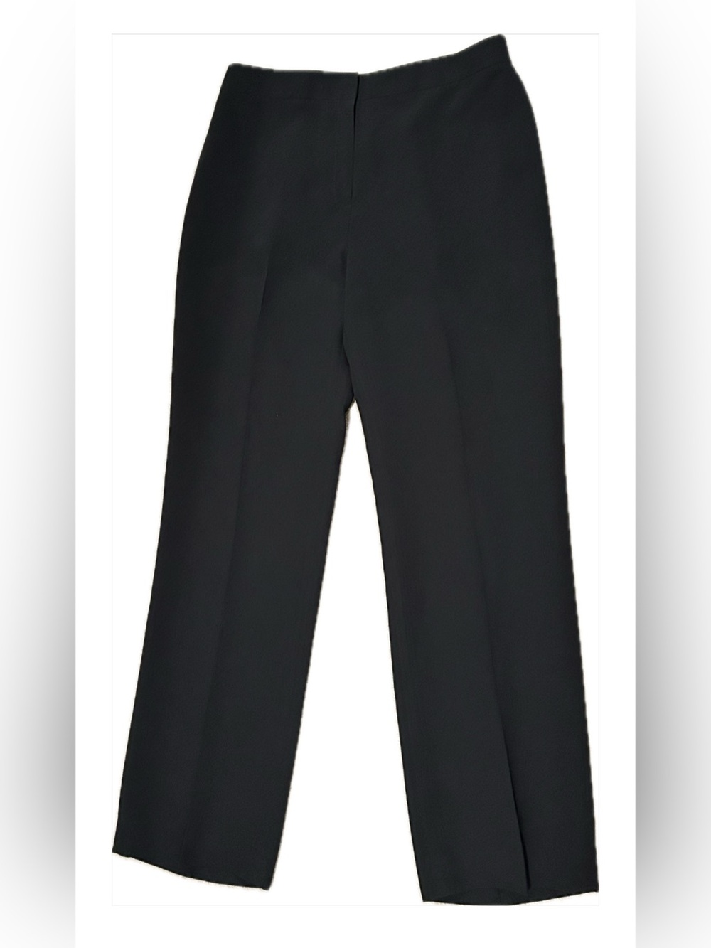 Women's Black Tailored Pants - Sleek High-Rise Workwear